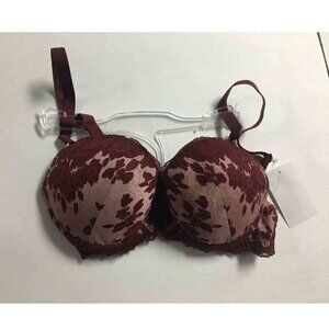 NWT Cosabella Women's Brown Italia Lace Push Up 2 Straps Underwire Bra Size 32D